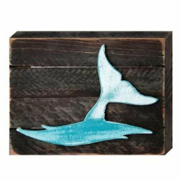 Clean Choice Whales in Frame Rustic Wooden Art CL2977680